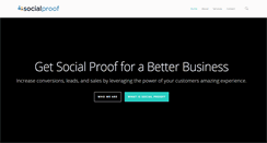 Desktop Screenshot of getsocialproof.com